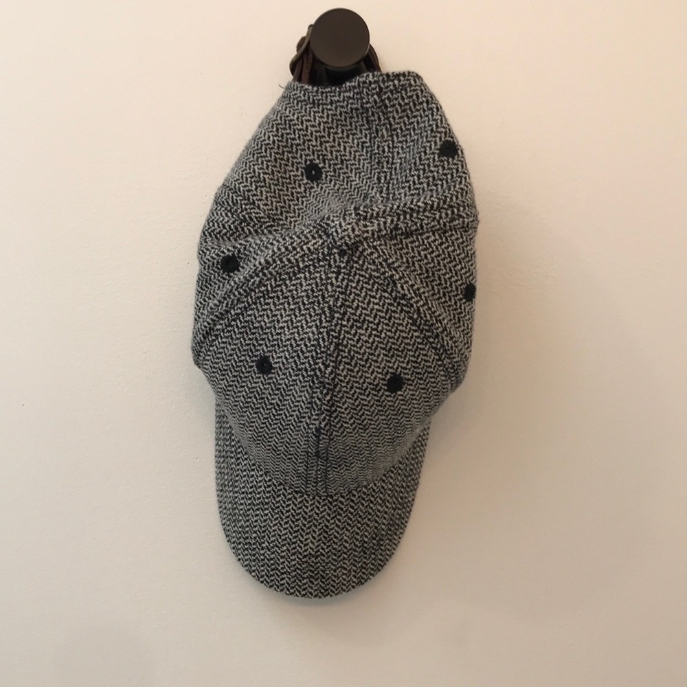 Alternative charcoal grey and black pattern baseball hat, OSFM